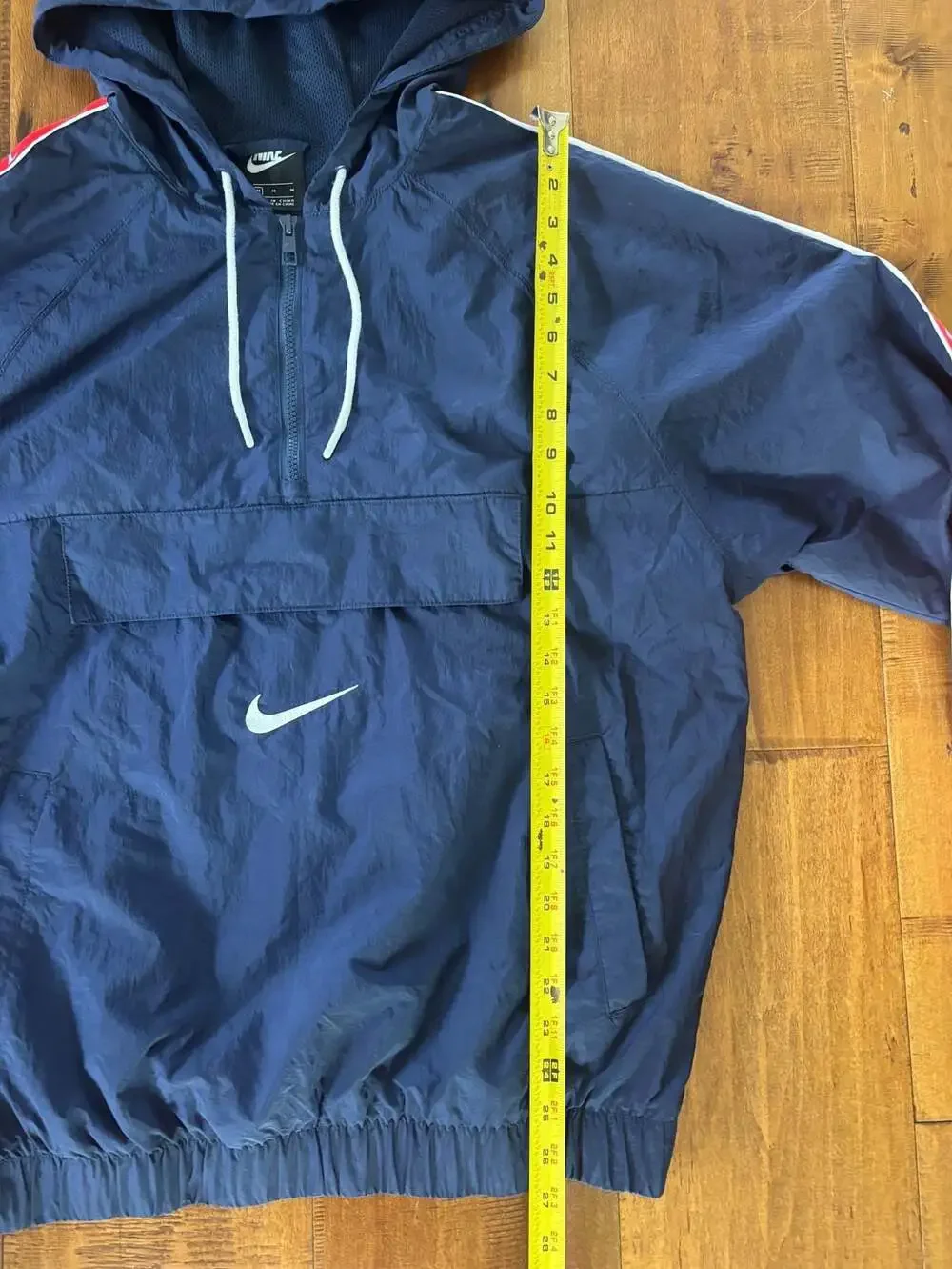 Nike Sportswear Swoosh Tape Quarter-Zip Pullover Windbreaker Jacket
